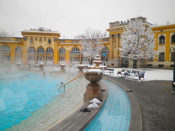 Széchenyi thermal bath Budapest, Hungary